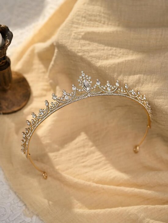 Elegant Crystal Tiara Crown for Brides | Rhinestone Headband for Prom & Pageants main image 4